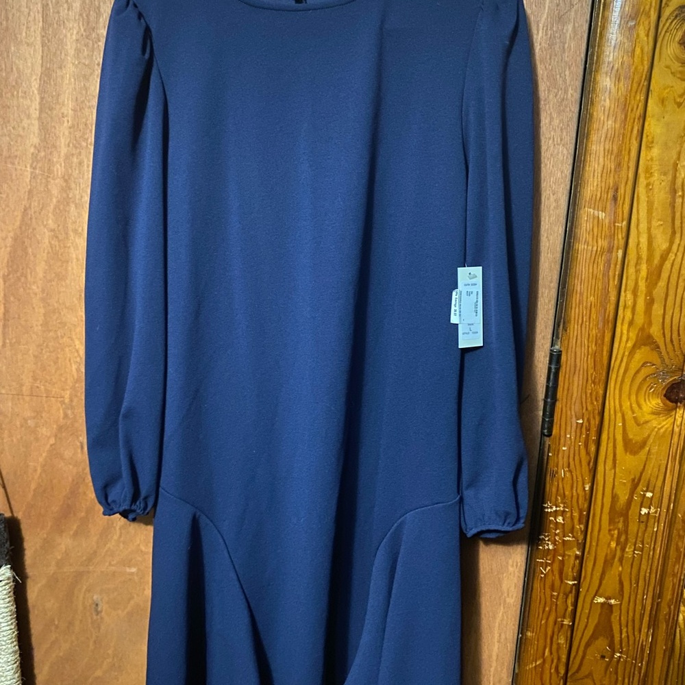 Elegant Navy Blue Dress